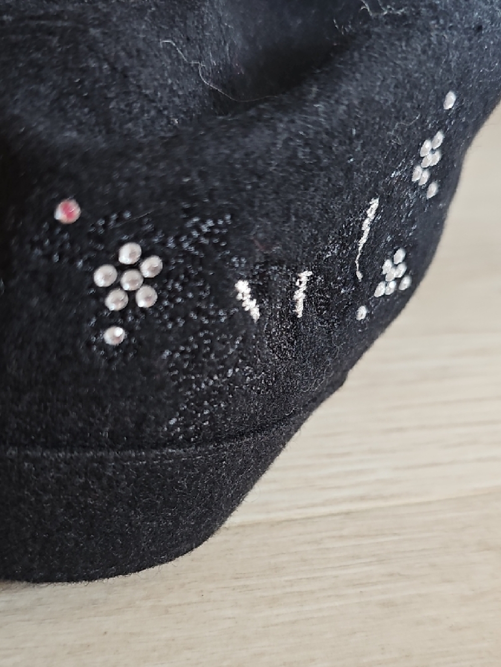 Scala Black Embellished Women's Hat - Picture 6 of 11